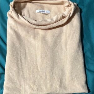 Chic Cream Cowl Neck Sweater